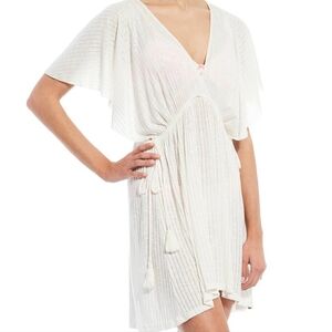 Billabong Short Tides Swim Cover Up Dress "Salt Crystal" small